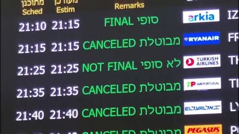 Airlines cancel flights to Israel amid attacks